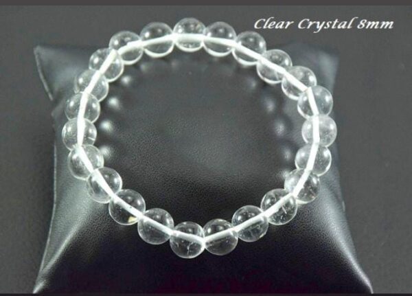Clear Crystal 8mm Stone Bracelet