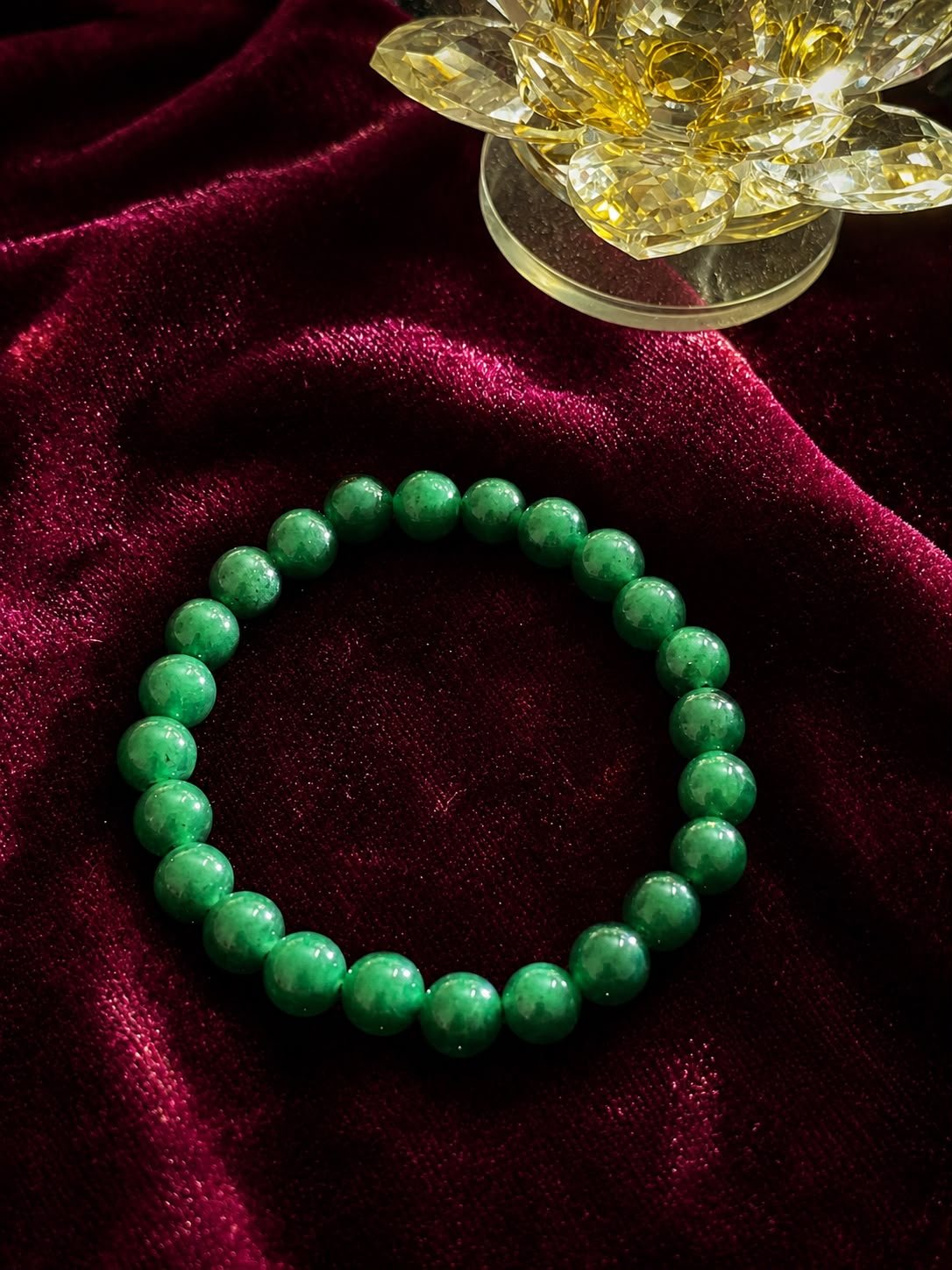 White Rainbow Moonstone 8mm Stone Bracelet